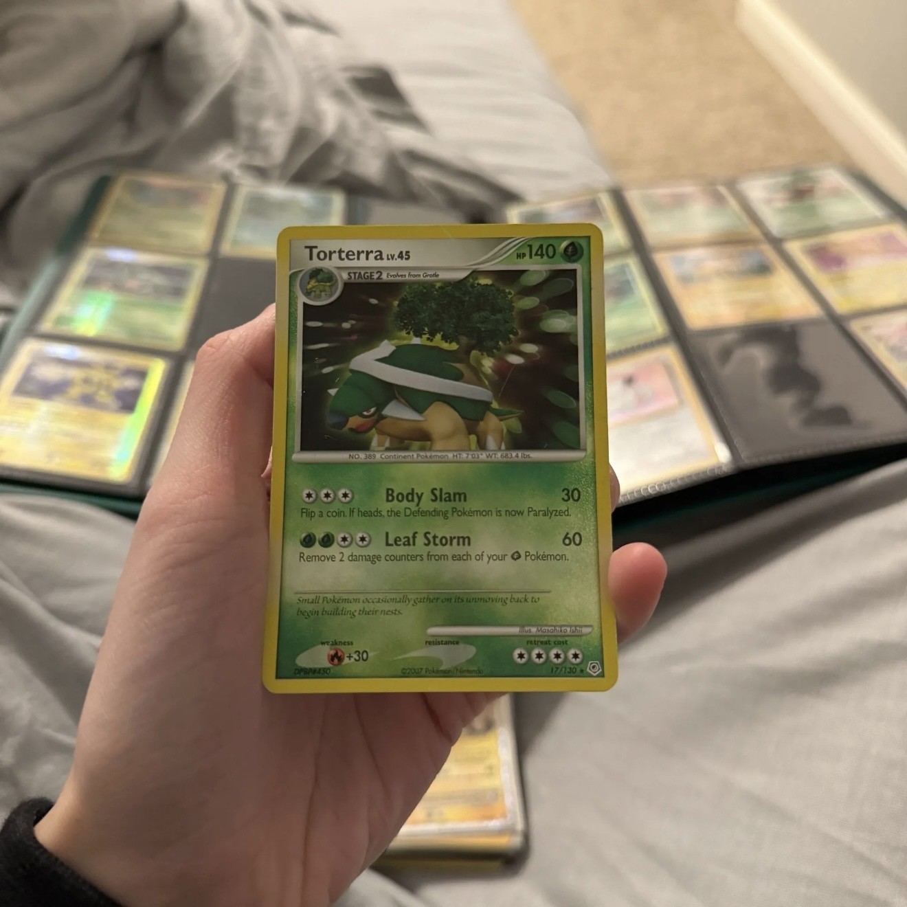 Torterra 17/130 Diamond and Pearl Holo 2007 Pokémon Card Tcg