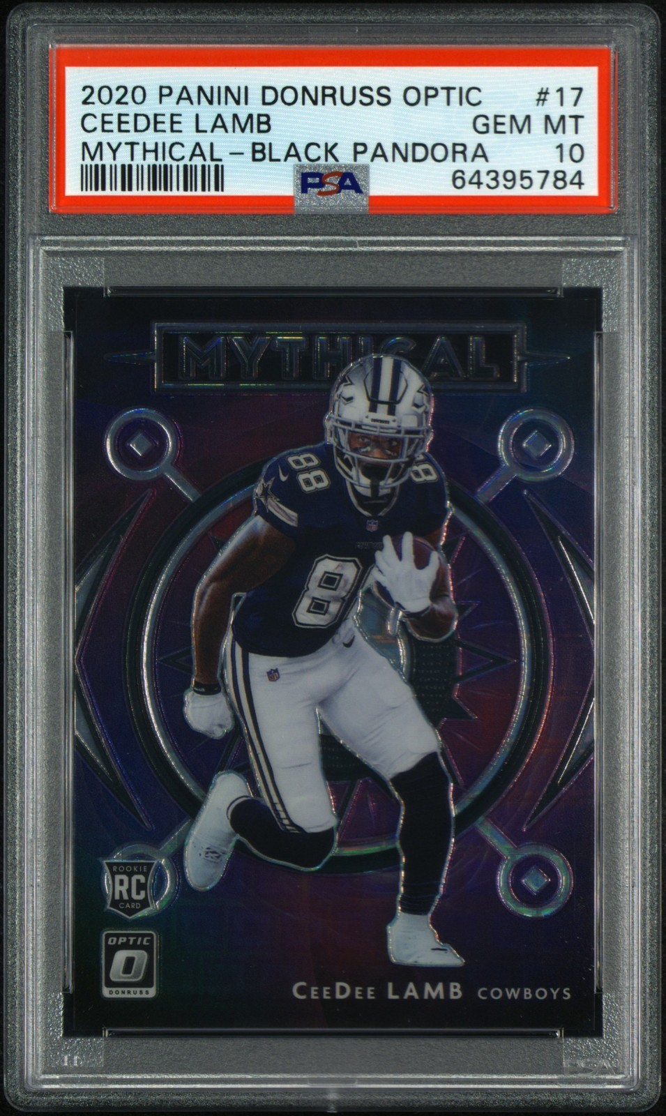 CeeDee Lamb Panini Donruss Optic Mythical #17 Black Pandora