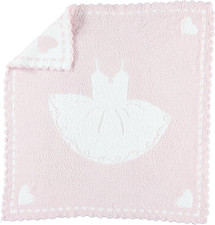 Cozychic Scalloped Receiving Blanket - Pink  Tutu,30" X 32"