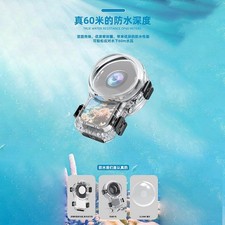 Magnetic Quick-Release Invisible Diving Case for Insta360 X5, PC Waterproof Pro