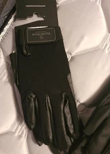 Equestrian Stockholm Mesh Gloves - Black