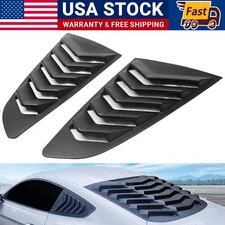 Side Quarter Window Louvers Rear Sun Shade Cover for Ford Mustang 2015~2020