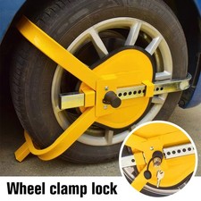 13''-17'' Wheel Defender Lock Clamp Car Caravan Trailer Security Keys Heavy Duty