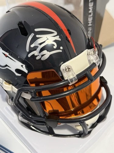 Peyton Manning Autographed Denver Broncos  Mini Helmet Steiner COA