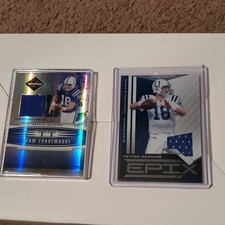 Donruss Panini Peyton Manning Game-Worn Jersey Colts Team Trademarks & Epix