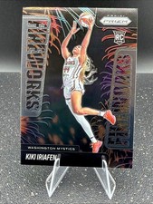 2025 Panini Prizm WNBA Kiki Iriafen #13 Fireworks Insert - Washington Mystics RC