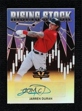 2020 Leaf Valiant Rising Stock Black Prismatic 1/5 Jarren Duran #RS-JD3 Auto uk2