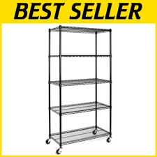 NSF-Certified 5-Tier Shelving Unit - 800 lb Capacity