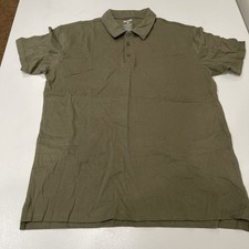 True Classic Military Green Short Sleeve Polo L