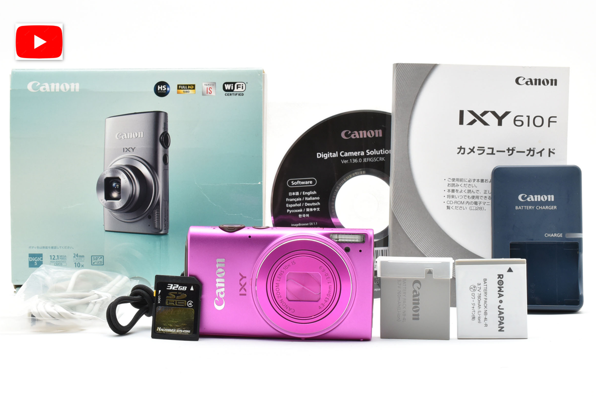 J2330】Canon IXY 610 F ピンク キャノン イクシ 【公式通販】