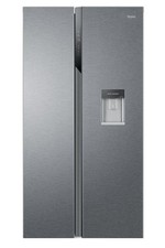 Haier frigorifero side-by-side HSR3918EWPG  Libera installazione 521 L E Argento