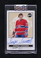 2024-25 Upper Deck Clear Cut Vintage Greats Serge Savard #VA-SS Auto HOF 0o7j