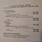 3 Motor Car Quarterly Booklets Rolls Royce & Bentley 2 - 1973, 1 - 1974 Used — photo 7