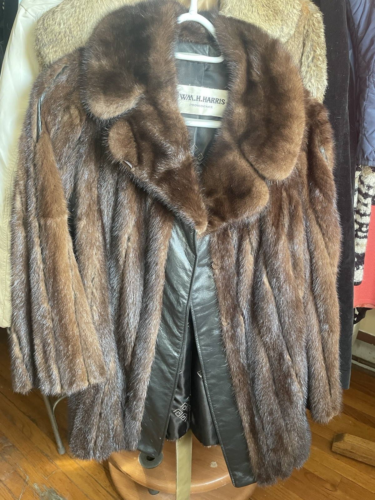 Luxury Authentic Mink Fur Coat Medium Size