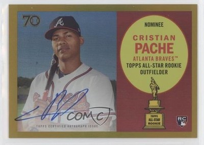 2021 Topps All-Star Rookie Cup Gold Foil 26/50 Cristian Pache Auto RC 0bt4