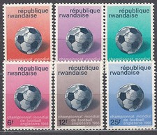 Ruanda - Brief Yvert 173/8 * Mh Fu&szlig;ball