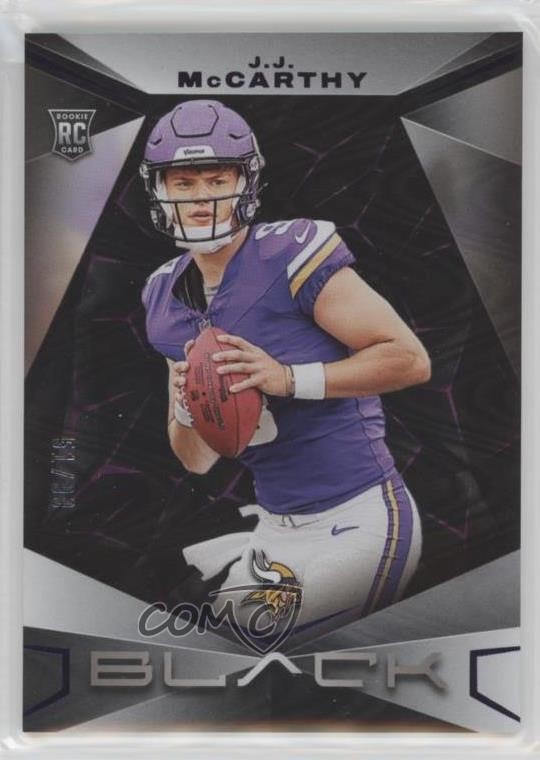 2024 Panini Black Rookies Royal 51/99 JJ McCarthy #134 Rookie RC