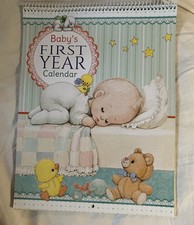 Morehead 1st Year Baby Calendar - NEW Vintage Infant Nursery 72 Stickers Shower