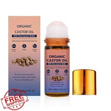 Organic Castor Oil Roll On Rose Quartz 100 Cold Pressed Face Body