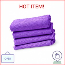 Screen Mom Screen Cleaner Purple Microfiber Cloths 4-Pack - Microfiber Screens