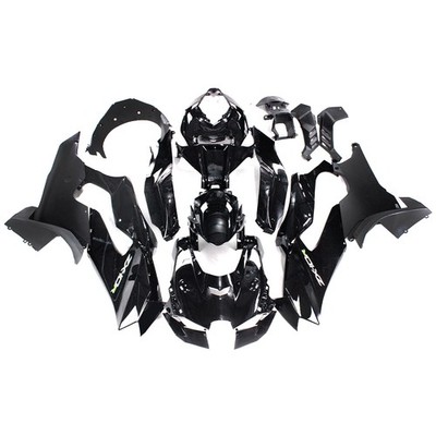 ABS Bodywork For Kawasaki ZX10R 2021 2022 2023 Gloss Black Injection Fairing Kit