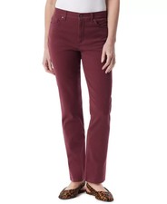 Gloria Vanderbilt Women's Amanda Corduroy Jeans Size 16 Average Garnet NWT JAN12