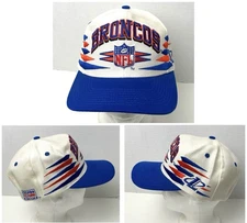 Vintage Denver Broncos Logo Athletic Pro Line Diamond Snapback Hat - Unused