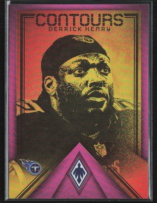 Derrick Henry 2022 Panini Phoenix Contours Pink /175 #CT-14 Carolina Panthers