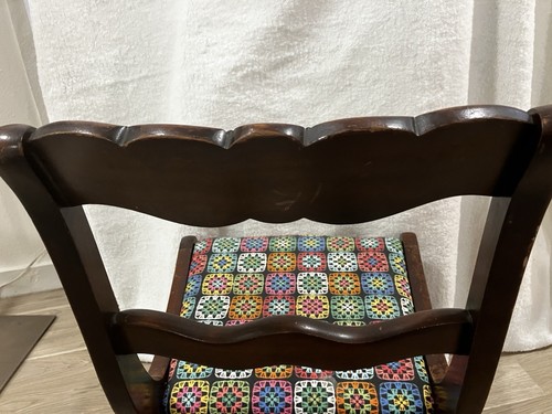 VTG 1940’s Child’s Wooden Rocking Chair Duncan Phyfe Style Rosewood HTF ...