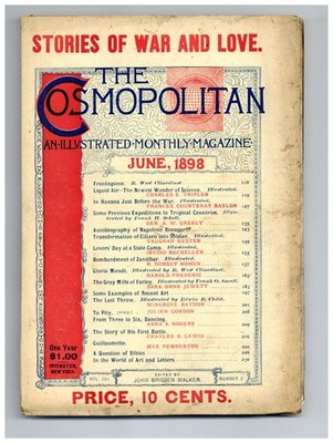 Cosmopolitan Vol. 25 #2 VG+ 4.5 1898