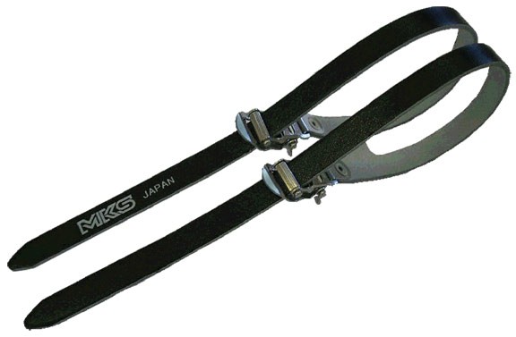MKS Fit Alpha Spirits Double Leather Toe Straps with Steel Buckles Black Pair 12990₽