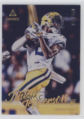 2020 Panini Luminance Rookies Gold 80/250 Justin Jefferson #117 1bg9