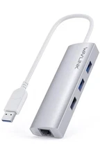 USB 3.0 Gigabit Ethernet LAN RJ45 1000Mbps Adapter 3USB Port HUB Docking Station