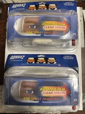 LOT OF 2 ADVANZ GOGGLES - Clear - for Spray Painting w/ 25 Film Advances