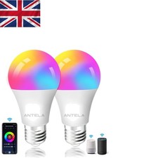 Image of Voice Control Smart Bulbs E27, 9W, RGB Multi-Color LED, Compatible with Alexa