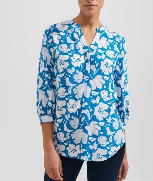 Women Hobbs Shirt White Viscose 38 / M / 46