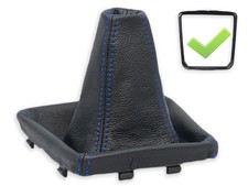 SCHALTMANSCHETTE FUR MERCEDES W246 SCHALTSACK ECHTELEDER NAHT BLAU + RAHMEN