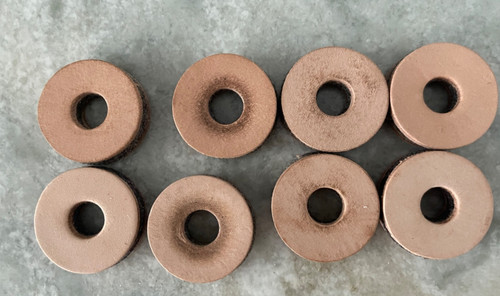 TACKLE LEATHER WASHER 8 PACK /USED