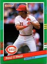 Paul Andrew O’Neill Cincinnati Reds 583 Donruss 1990 Baseball Card