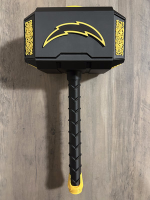 Eclipse Football Chargers Themed Mjolnir Thor's Hammer