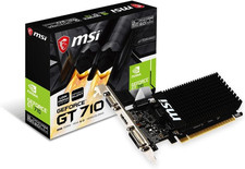 Image of Geforce GT 710 2GD3H LP Graphics Card '2GB DDR3, 954Mhz, Low Profile, Low Consum
