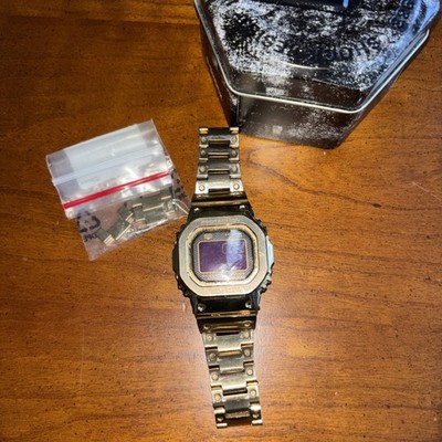 G-Shock GMW-B5000GD-9JF Full Metal Solar Digital Watch 49mm Gold