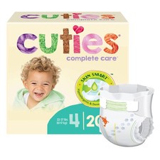 Cuties Complete Care Baby Diaper Size 4 22 to 37 lbs. CDB004 25 Ct