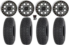 System 3 SB-7 15" Wheels Ti (5+2) 35" Chicane LT Tires RZR Turbo S / RS1