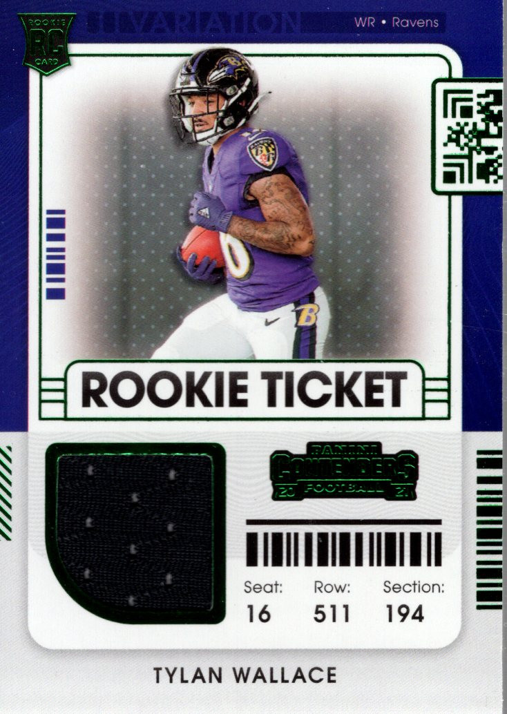 2021 Panini Contenders Rookie Ticket Swatches Variation #36 Tylan