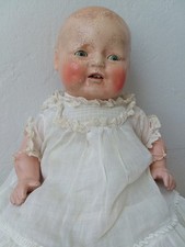 Antique 20s Rare 14" EIH Horsman Composition Baby Dimples Doll Dressed Vintage