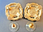 Vintage 1970's Swarovski (S.A.L. Logo)Gold Rhodium Plated Black Crystal Earrings — photo 5