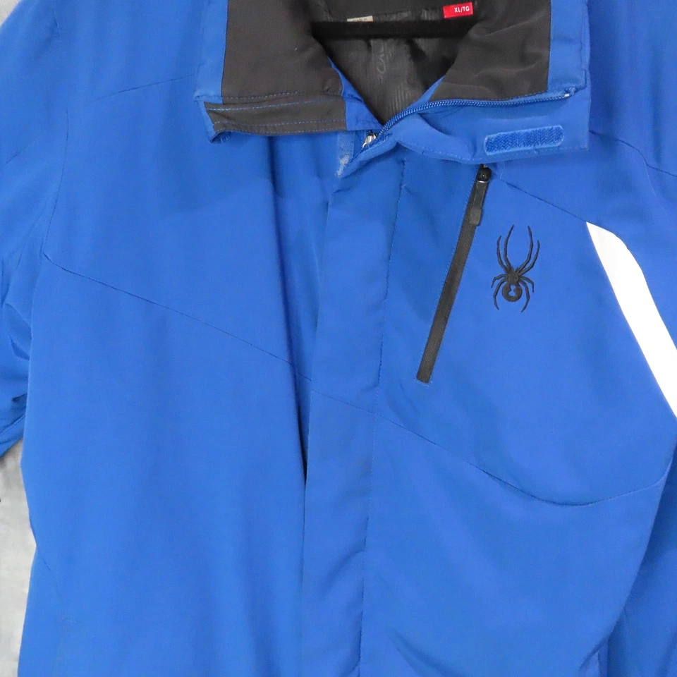 Chaqueta Spyder Para Hombres XL Aislante Aislante Esquí Invierno Nieve Abrigo Bolsillos Azul Foto 2 de 4