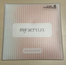 Close to My Heart My Acrylix “Christmas Scripts” C1209 Holiday Words 13 Pieces..