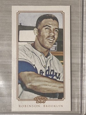2010 Topps 206 Jackie Robinson Mini Cycle /99  #25 Brooklyn Los Angles Dodgers